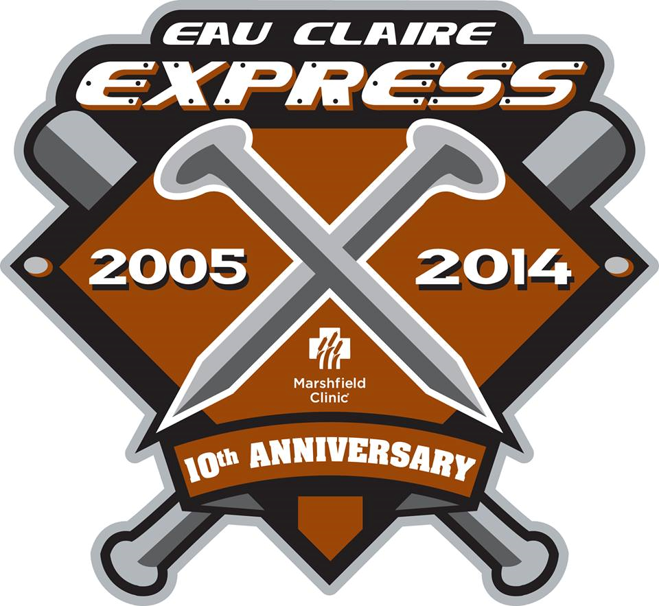 Eau Claire Express 2014 Anniversary Logo iron on heat transfer